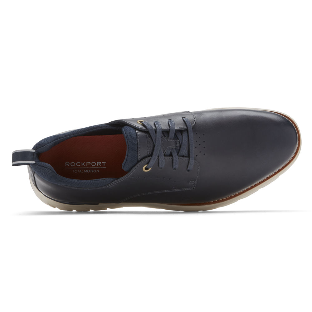 Rockport Oxfords For Mens Blue - Total Motion Sport Plain Toe - BP6803479